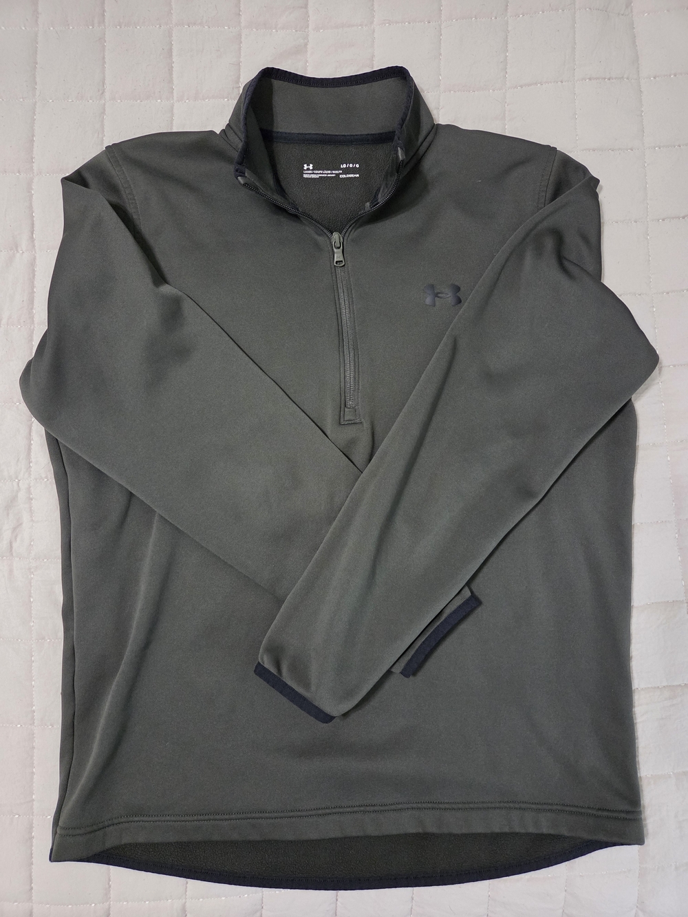 Under Armour Men's Olive Green Quarter-Zip Pullover